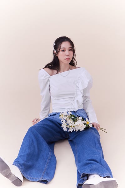 高級感荷葉設計約會上衣3