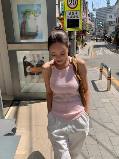 美式吊帶設計坦克背心9
