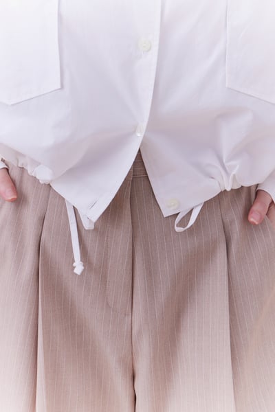 單穿就有型抽繩立領襯衫11