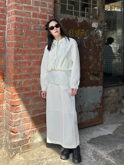 搭配寶物條紋綁帶襯裙2