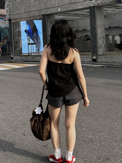 後鬆緊彈性馬甲平口上衣4