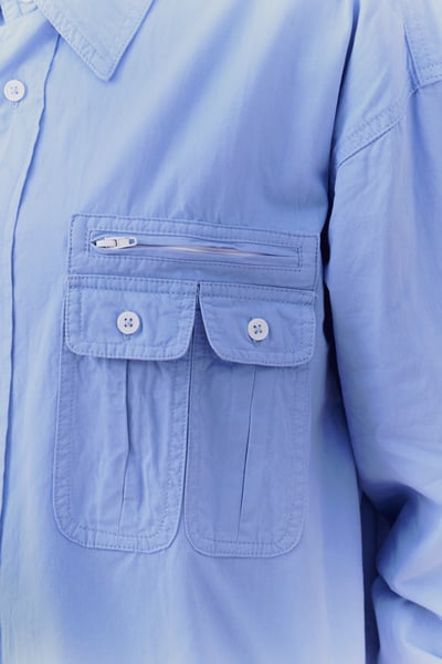 工裝口袋設計襯衫11