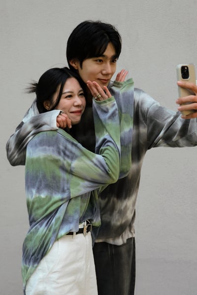 漸變色個性慵懶渲染上衣4