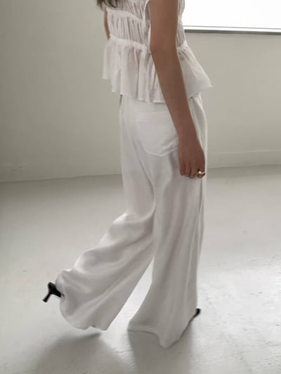 細緻觸感夏日棉麻長褲14