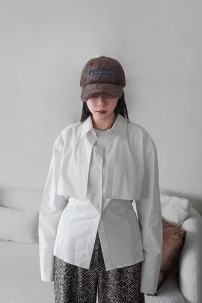 自留款修身設計兩件式襯衫8