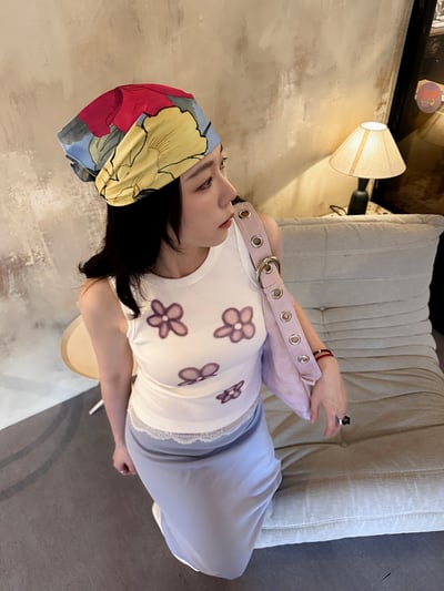 少女小花坦克背心4