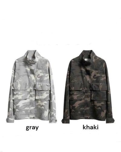 街頭迷彩落肩寬版外套12