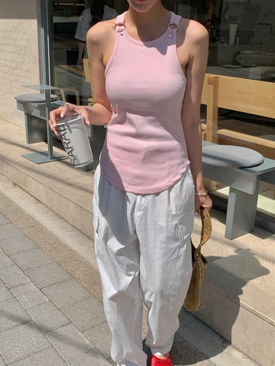 美式吊帶設計坦克背心3