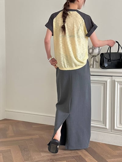 彈性綁帶厚磅針織長裙2