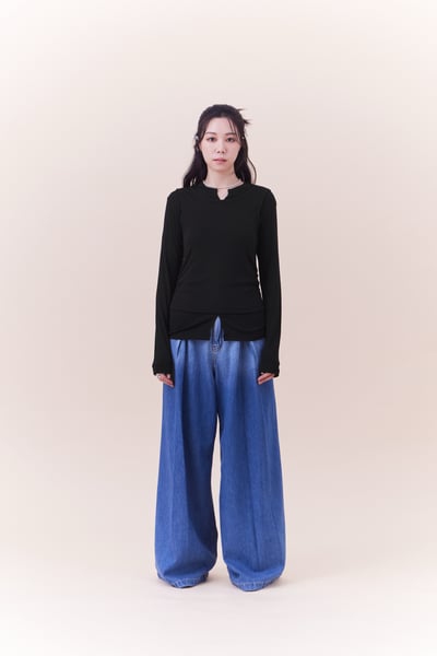 超舒服柔棉開衩角角上衣11