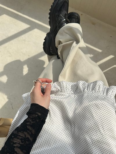 挺版顯瘦大口袋設計長褲15