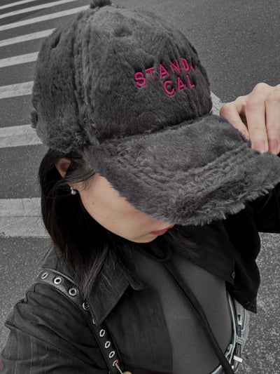 超好摸毛絨撞色挺版棒球帽11