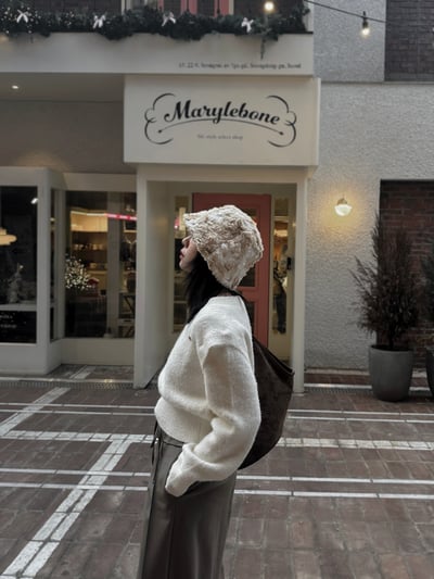 冬季毛絨絨渲染漁夫帽2