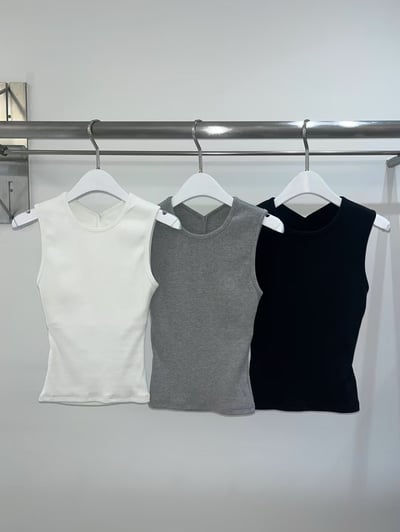 後背小挖空彈力棉Bra背心9