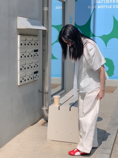 仙女光芒綁帶透透襯衫5