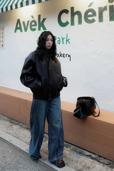 復古刷色小喇叭落地牛仔褲5