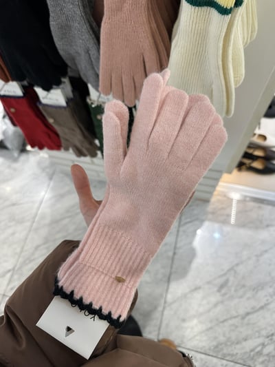 含羊毛針織手套（可露指）15