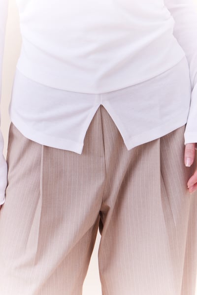 超舒服柔棉開衩角角上衣10