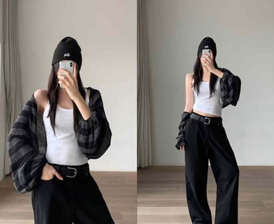 自然隨性寬袖短版針織小外套7