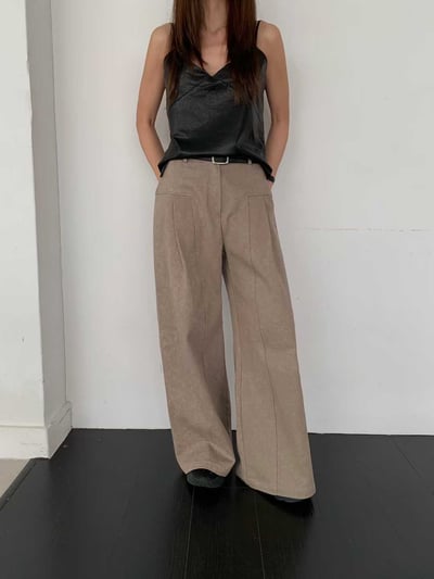 小渲染刷色顯瘦直筒褲2