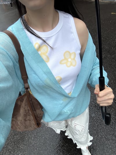 少女小花坦克背心2