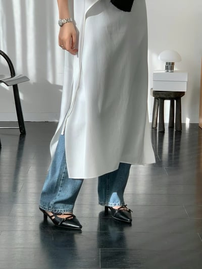 仙女日常層次綁帶細肩洋裝5