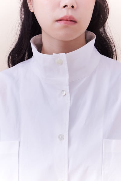 單穿就有型抽繩立領襯衫10