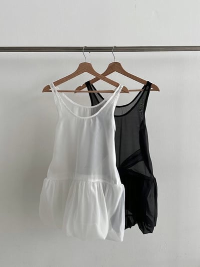 性感浪漫教主紡紗背心澎裙15