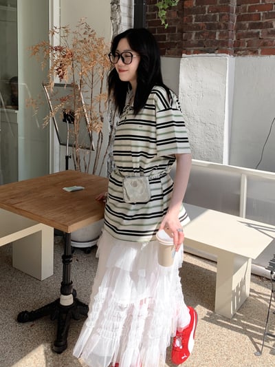 今年必備POLO領條紋上衣1