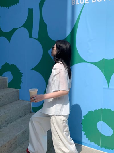 仙女光芒綁帶透透襯衫7