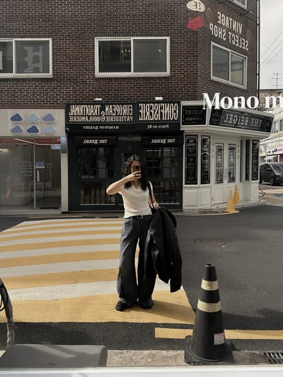 垂墜線條領羊毛短袖針織衫5