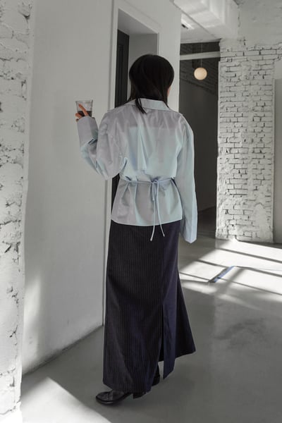 自留款修身設計兩件式襯衫6