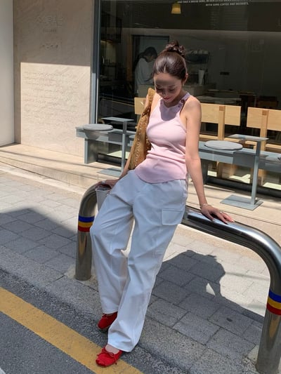 美式吊帶設計坦克背心5