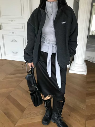 親膚彈力兩面穿立領上衣7