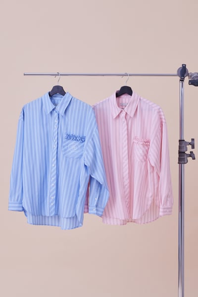 法式浪漫微甜條紋襯衫14