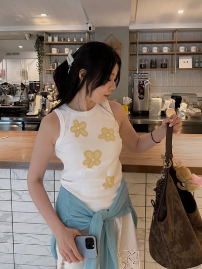 少女小花坦克背心6