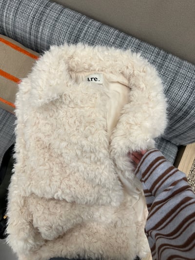 時髦小翻領毛絨絨外套11