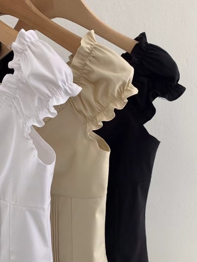 荷葉少女棉質背心上衣8