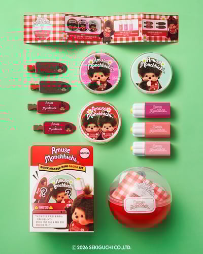 髮夾扭蛋組（含唇釉和氣墊粉餅）1