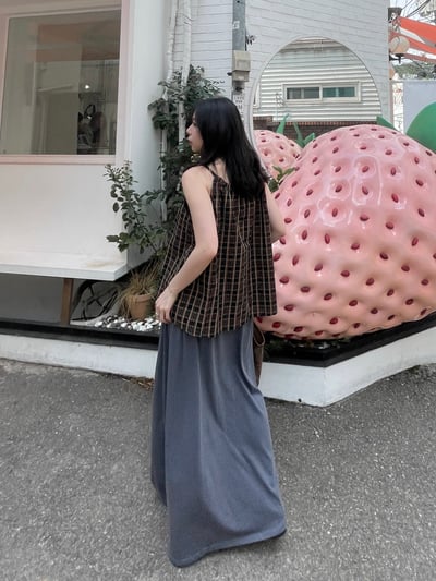 顯腰身彈力棉質平口洋裝5