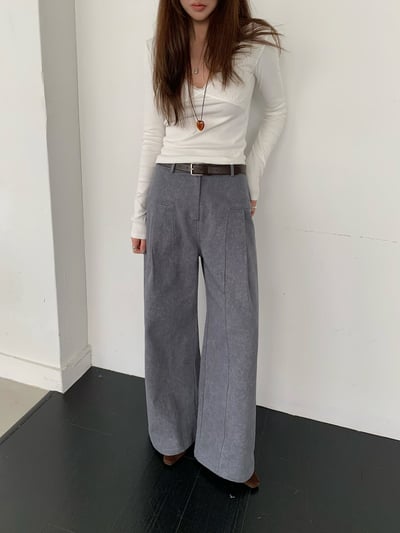 小渲染刷色顯瘦直筒褲4