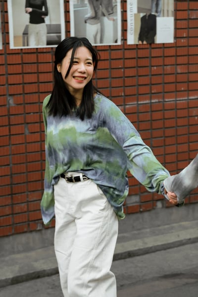 漸變色個性慵懶渲染上衣8