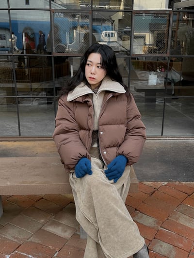 含羊毛針織手套（可露指）3