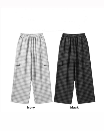 隨性韓風格紋長褲8