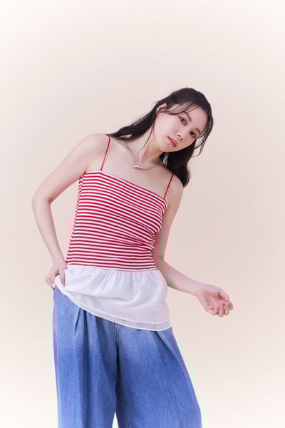 韓系必備彈性顯瘦背心裙1