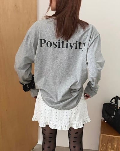 Positivity星星長袖棉T5