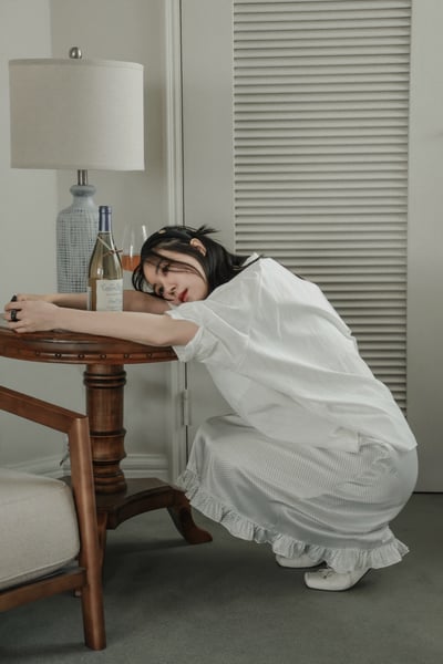 俏皮小圓點光澤緞面花邊裙20