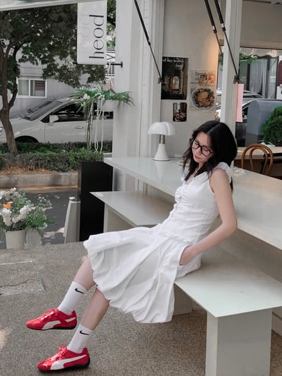 荷葉少女棉質背心上衣7