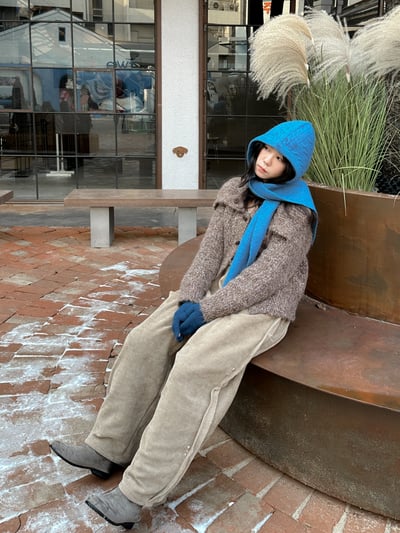 柔軟燈芯絨內刷絨寬褲（自留）16