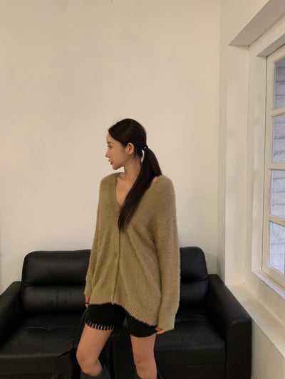 彈性超好流蘇針織短褲（含羊毛）6